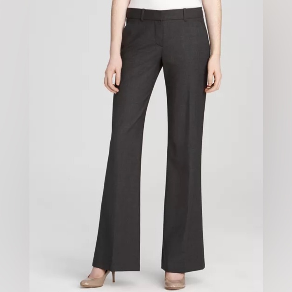 Theory Max CM Women's Tailored Wool Dress Pants | Size: 6 | Color: Dark Grey